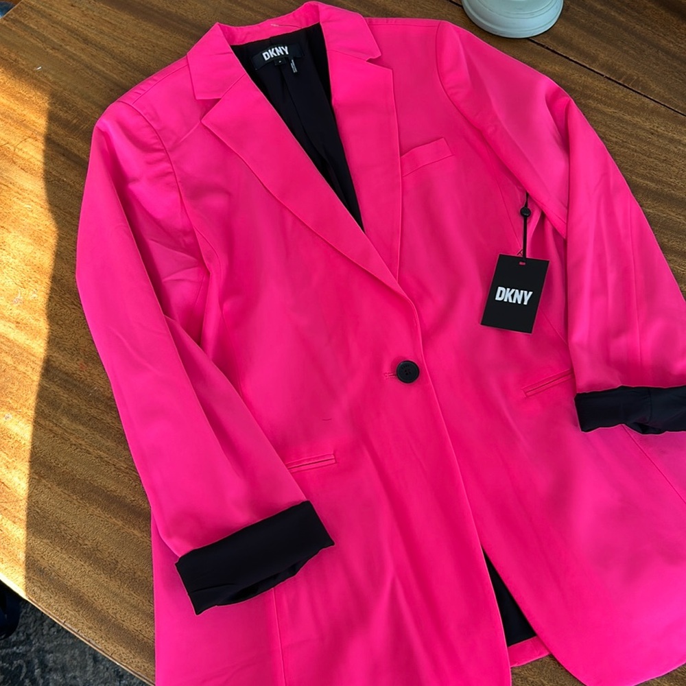 DKNY hot pink blazer